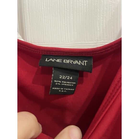 Lane Bryant Red Cami Tank Top Size 22/24 - Picture 2 of 3